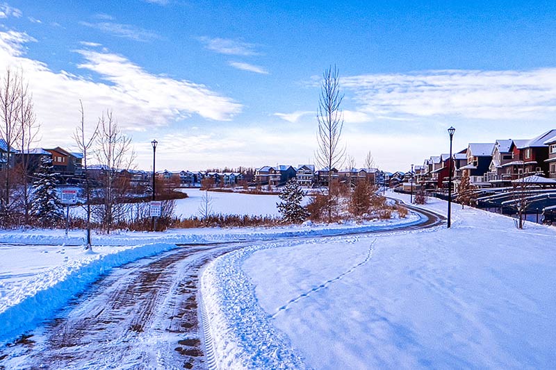 Desrochers Villages Winter Pond